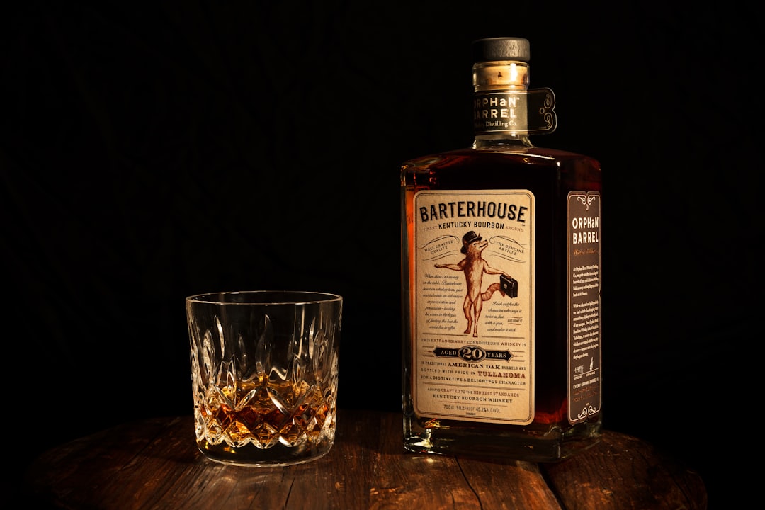 jack daniels old no 7 tennessee whiskey, Personal work; product shot of a bottle of Orphan Barrel Barterhouse bourbon an