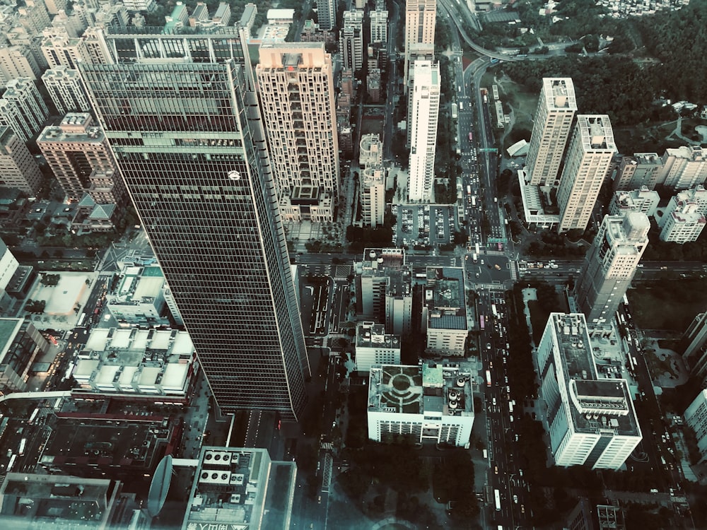 aerial view of city buildings during daytime