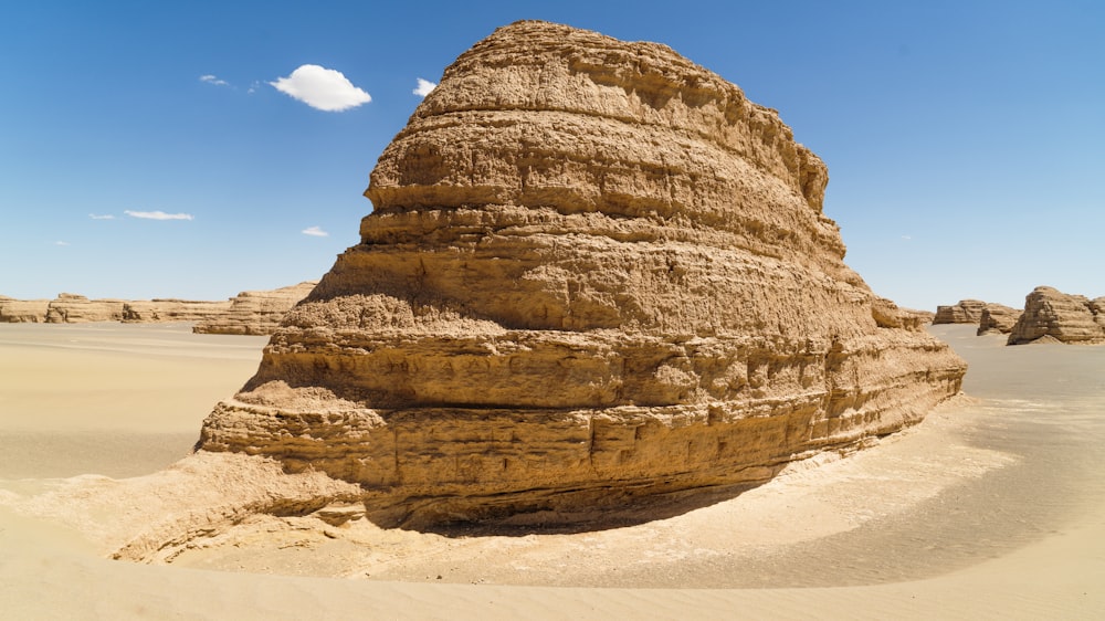 brown rock formation under blue sky during daytime