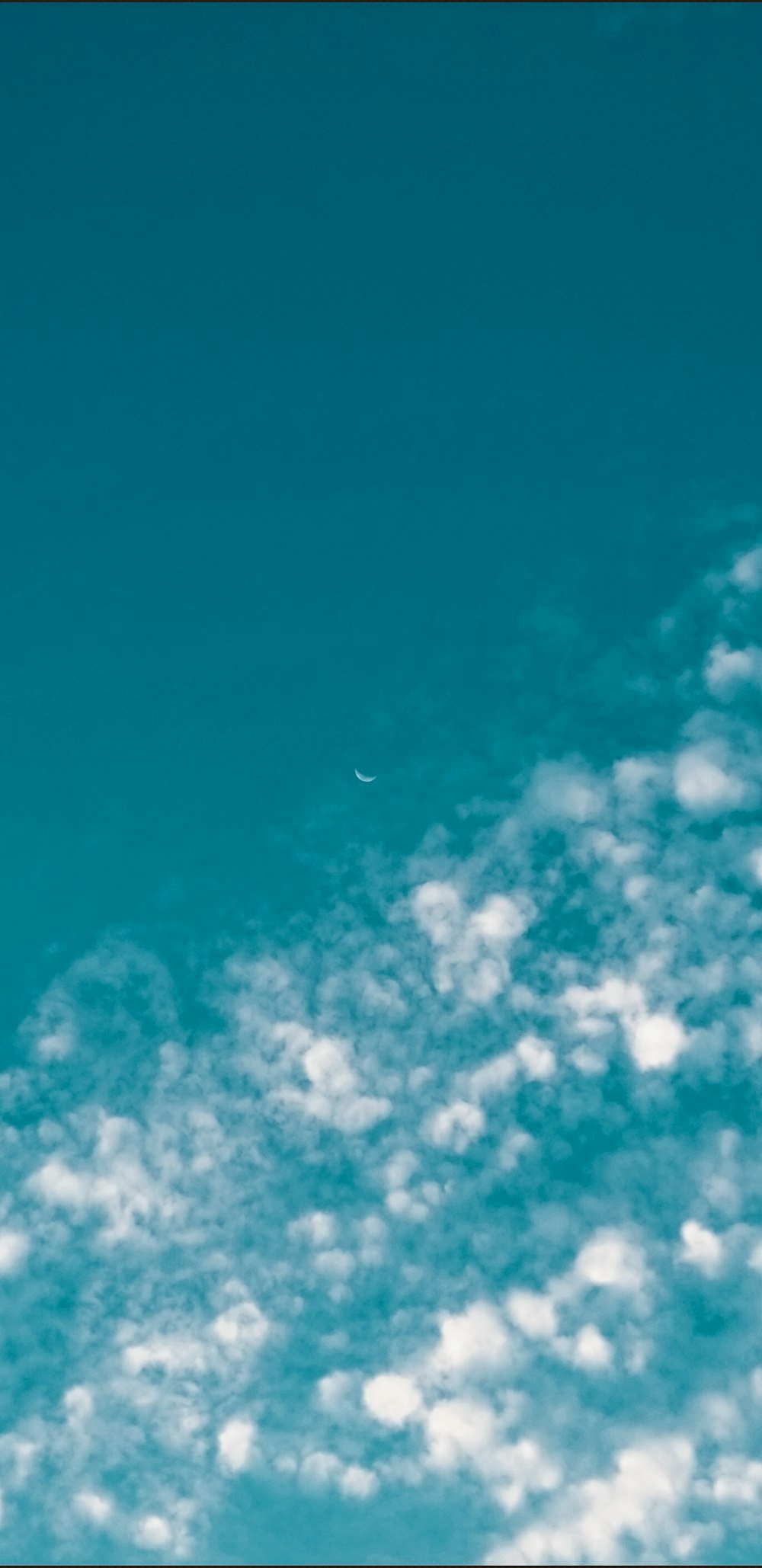 white clouds and blue sky