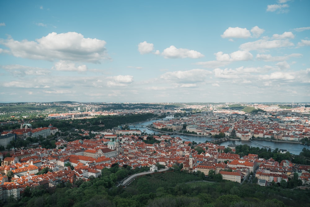 aerial view of city during daytime