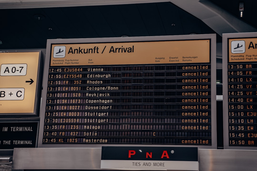 text, Berlin Tegel Airport during quarantine.