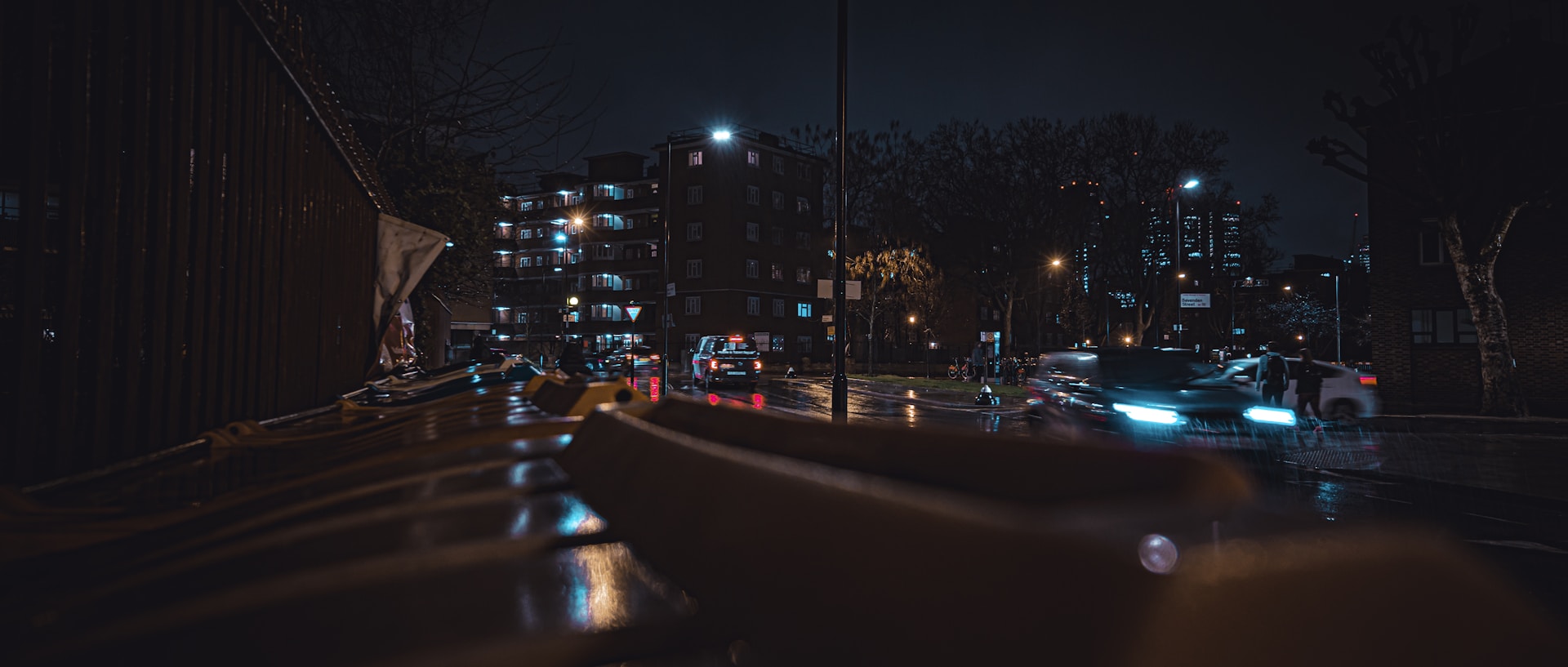 cars on road during night time
