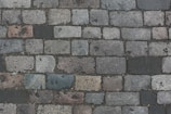 gray and brown brick pavement