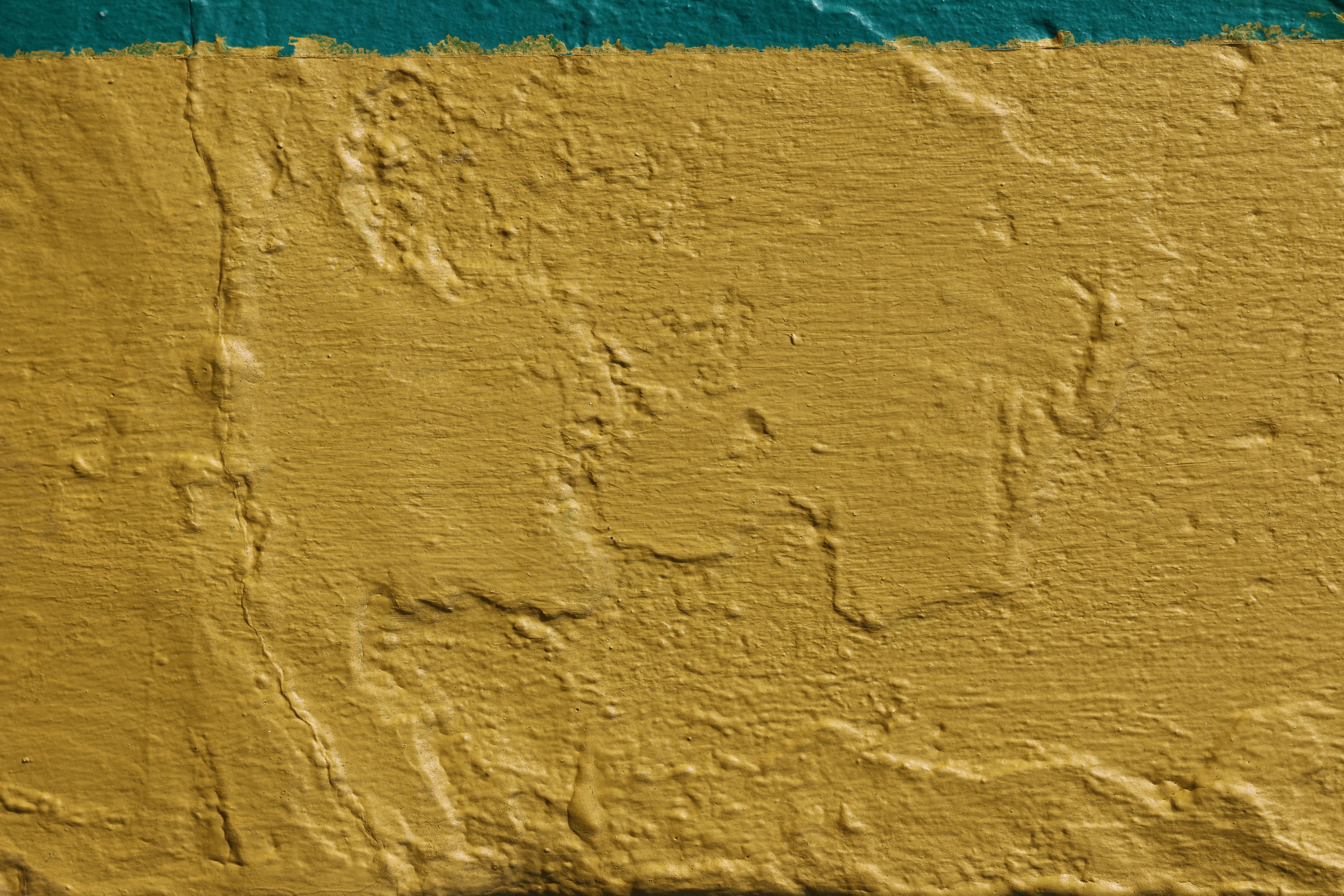 blue and white painted wall