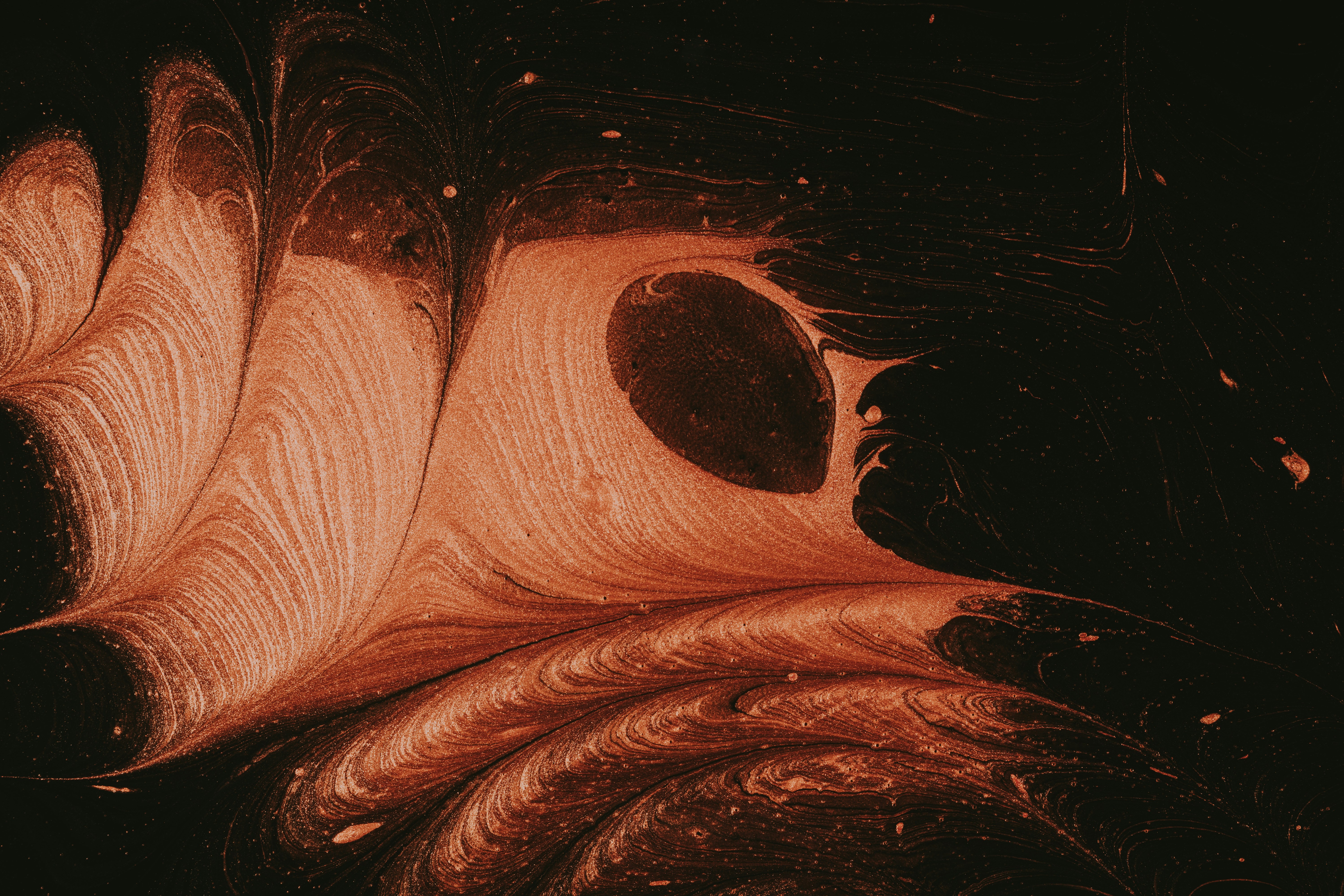 brown and black abstract painting