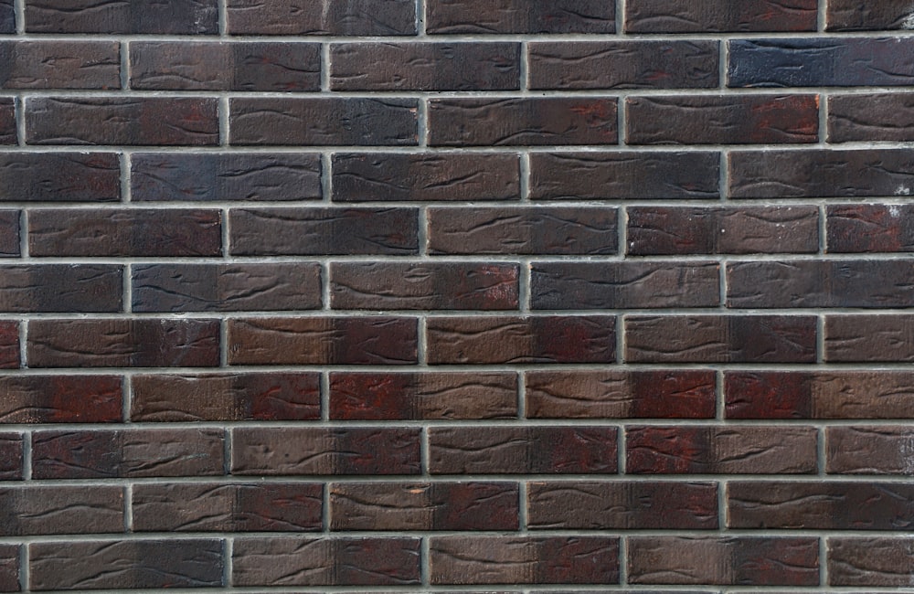 brown and black brick wall