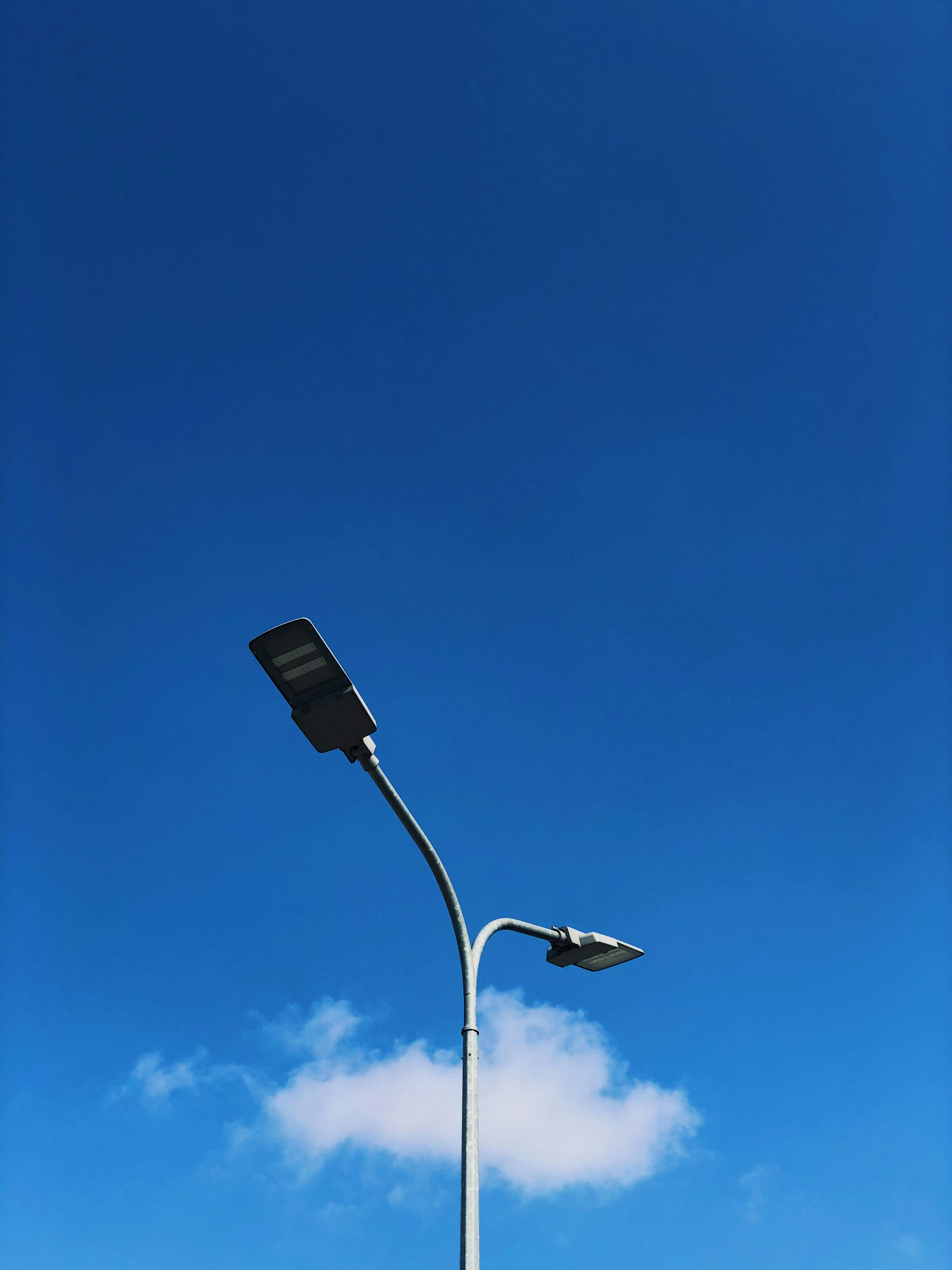 Black Street Light Under White Clouds During Daytime Photo Free Lamp Post Image On Unsplash