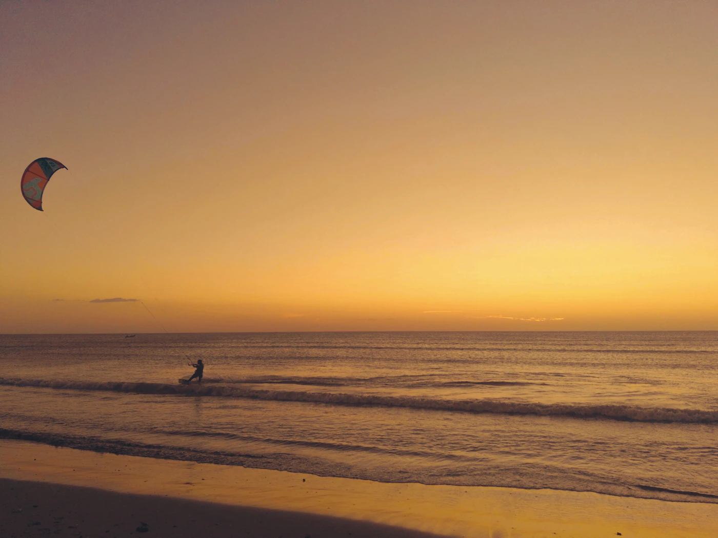 Atardecer en la costa caribe de La Guajira, Colombia