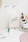 white and black happy birthday greeting card