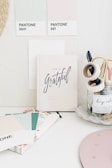 white and black happy birthday greeting card