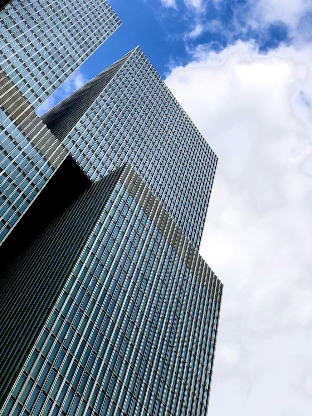 low angle photography of high rise building