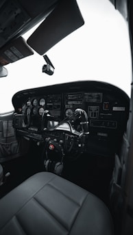 black and gray car interior