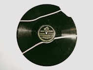 black and white vinyl record