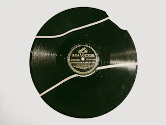 black and white vinyl record
