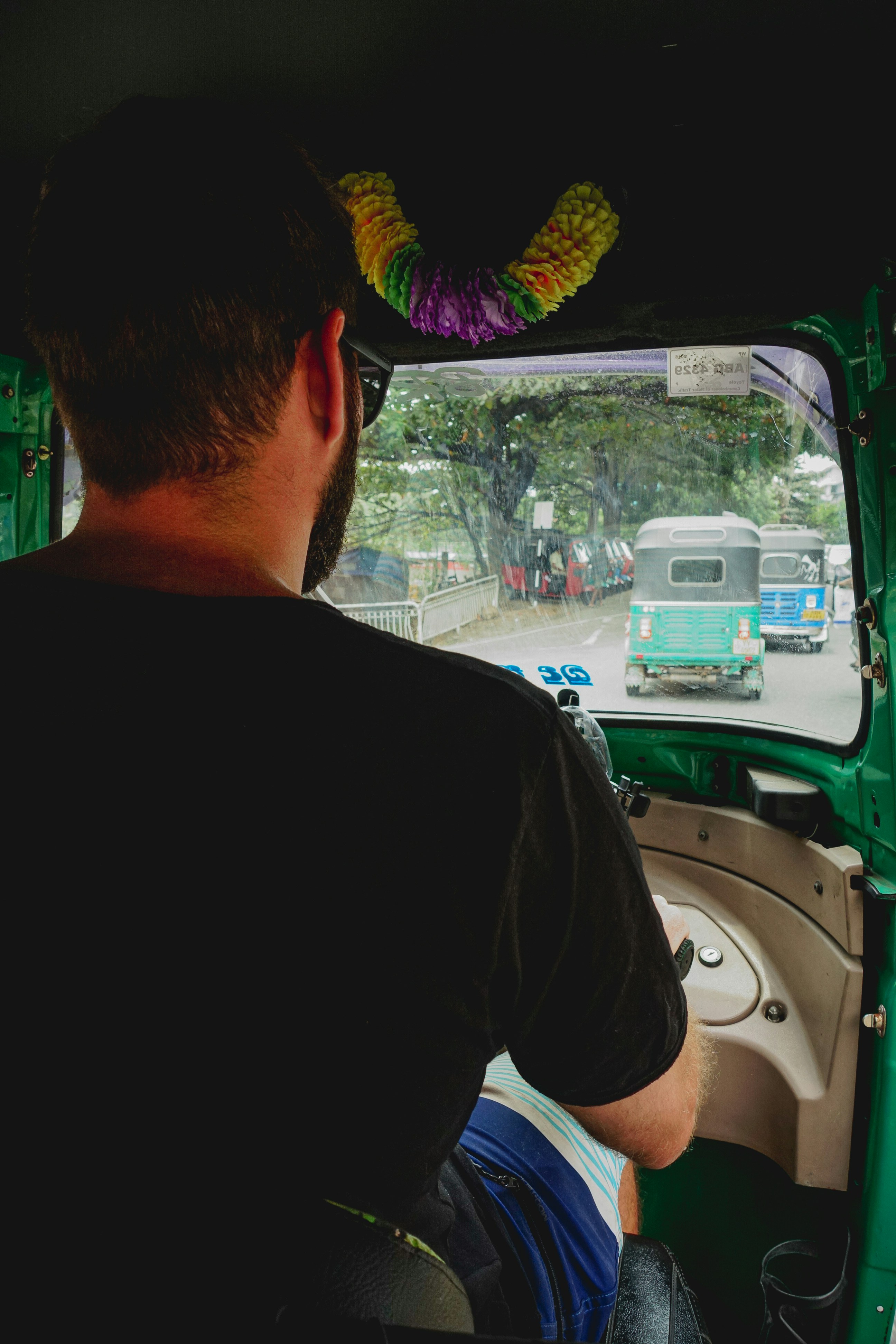 Colorful tuk-tuk in Sri Lanka