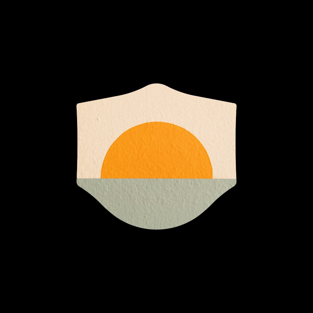 orange and white round logo