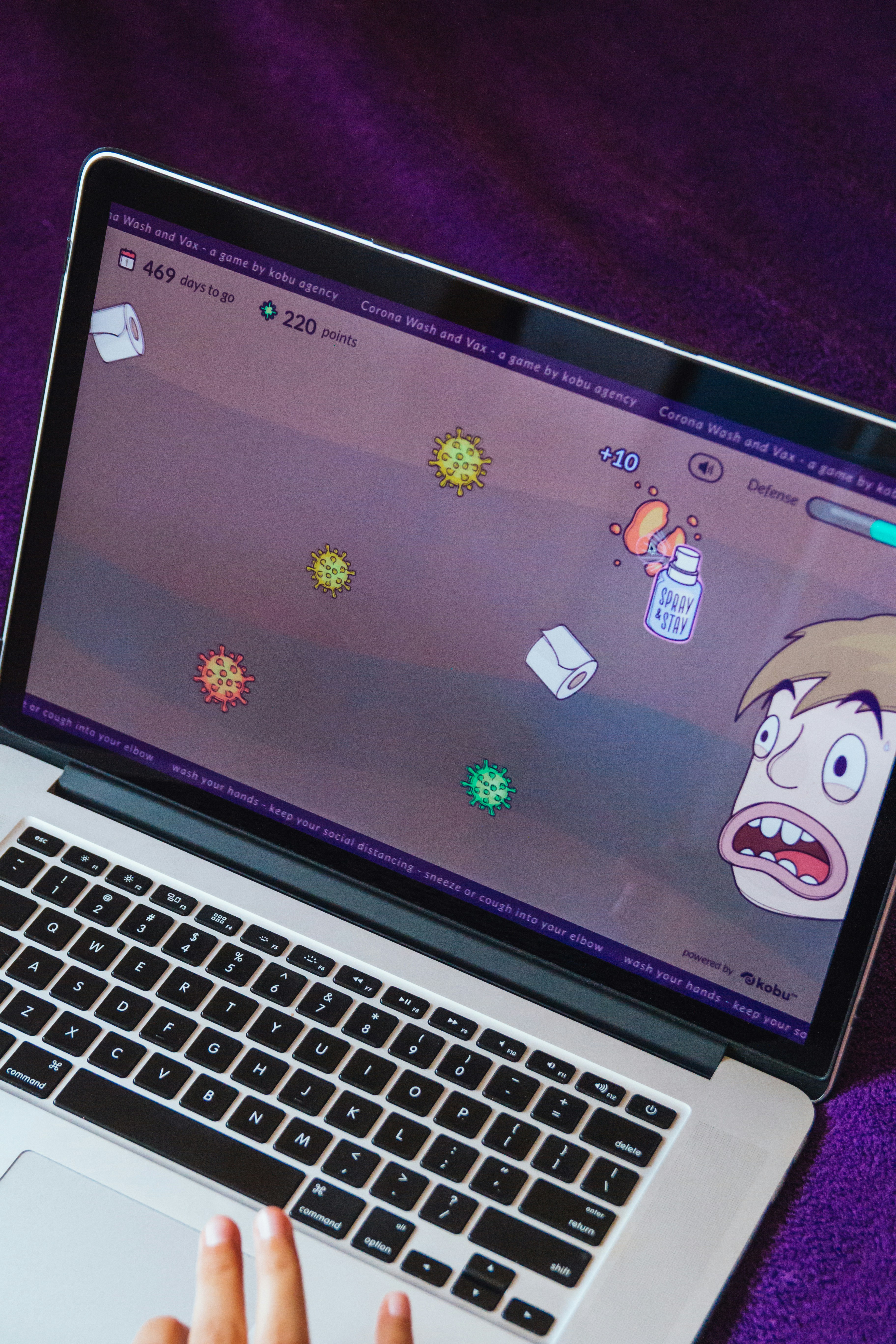 Corona Wash & Vax, a game by KOBU Agency. Play it at www.coronawashandvax.com