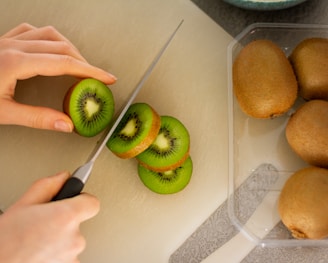 green apple fruit on white table