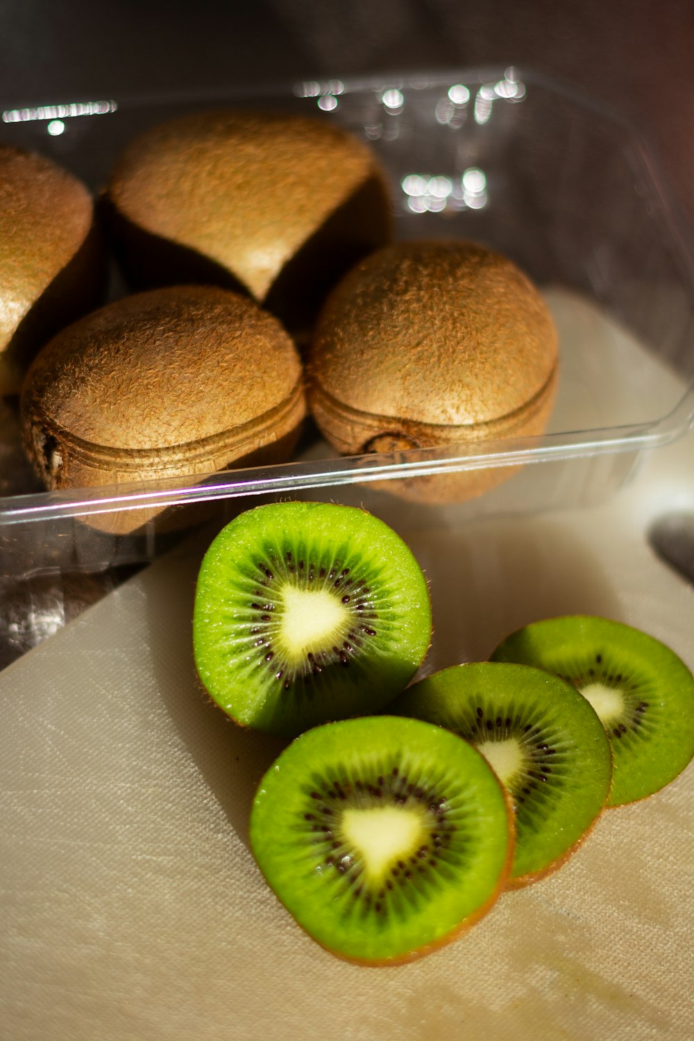 brown cookies on clear glass tray