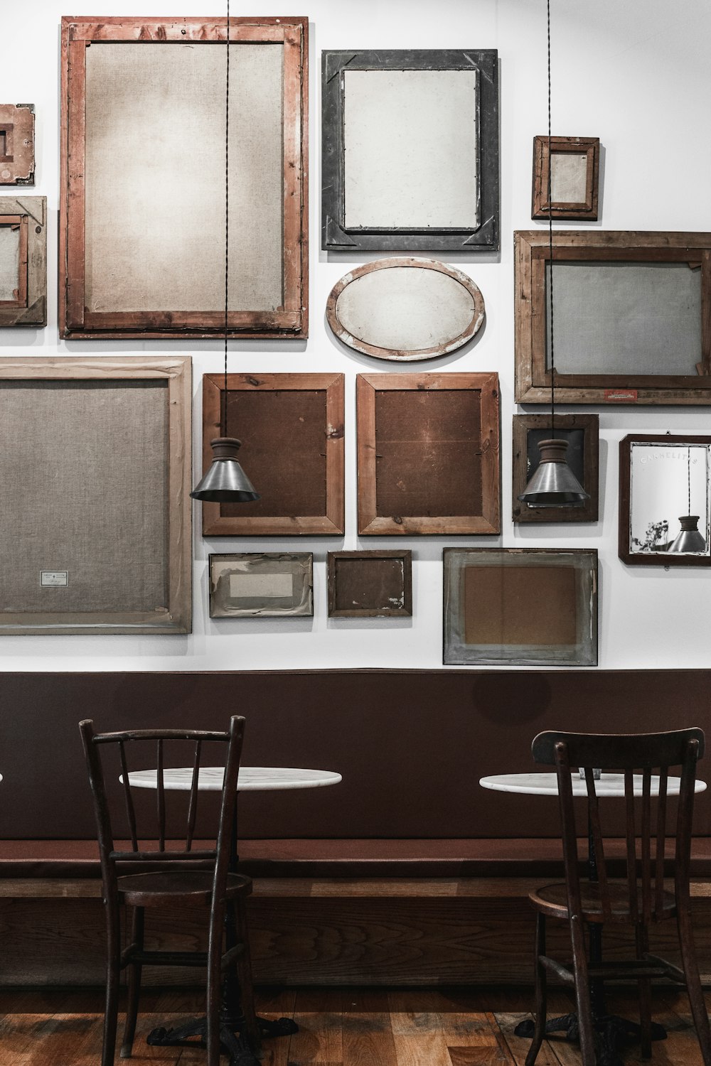 brown wooden chairs and table