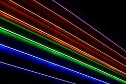 red green and blue light