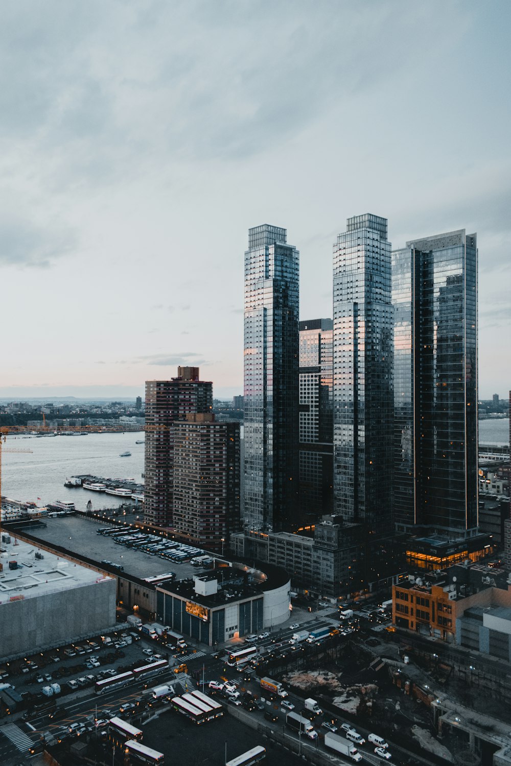 high rise buildings near body of water during daytime