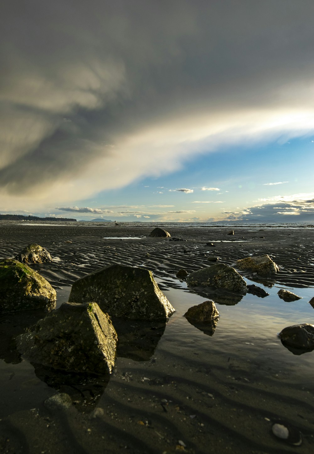 rocky shore under blue sky during daytime