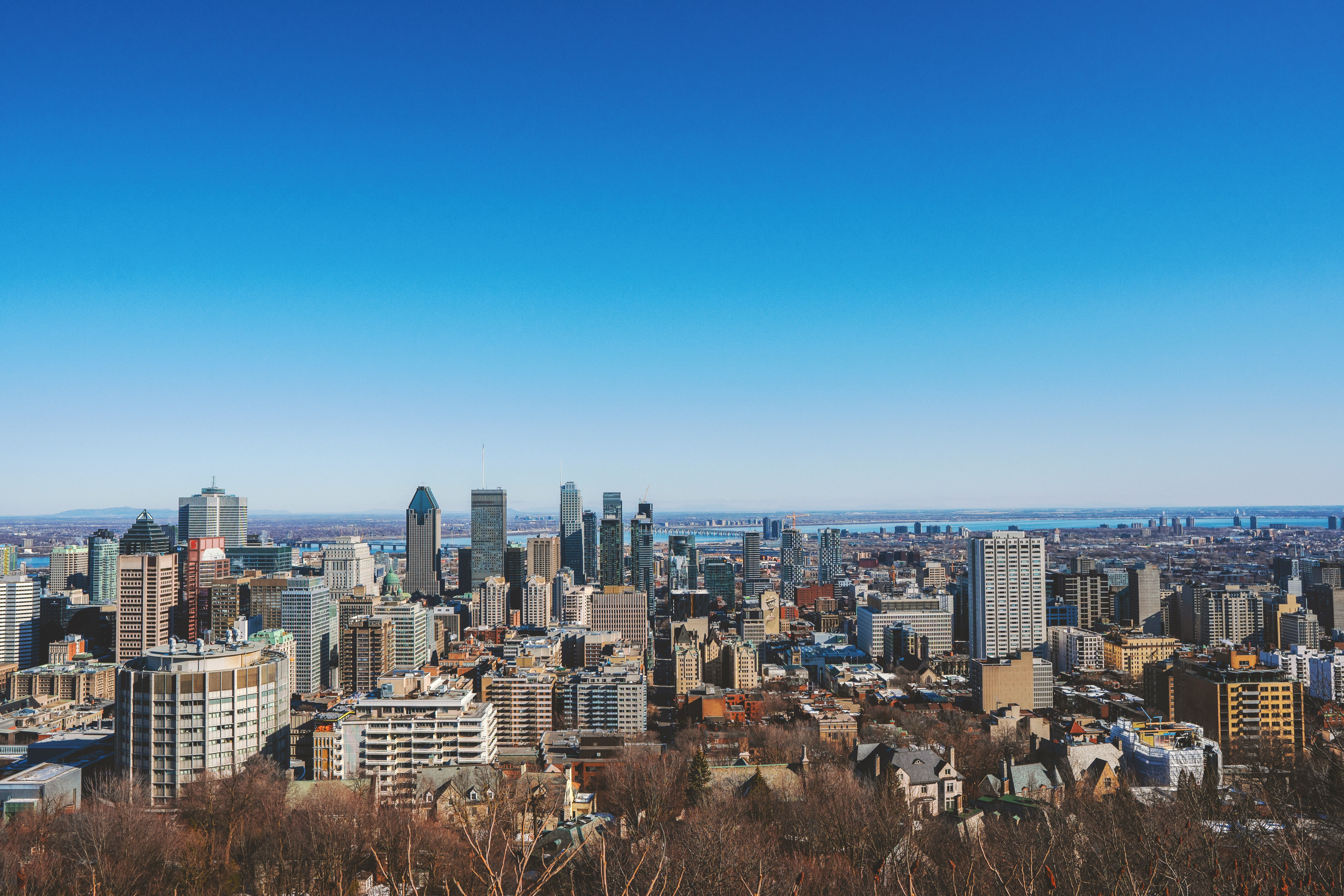 Aerial view of Ottawa cityscape