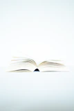 white book page on black surface
