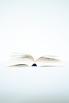 white book page on black surface