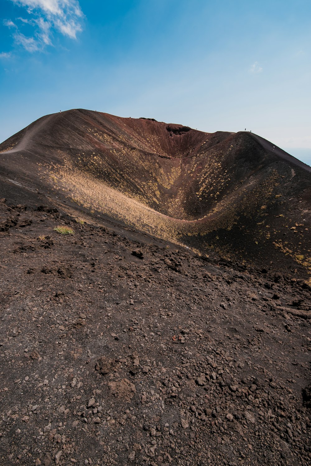 brown mountain under blue sky during daytime