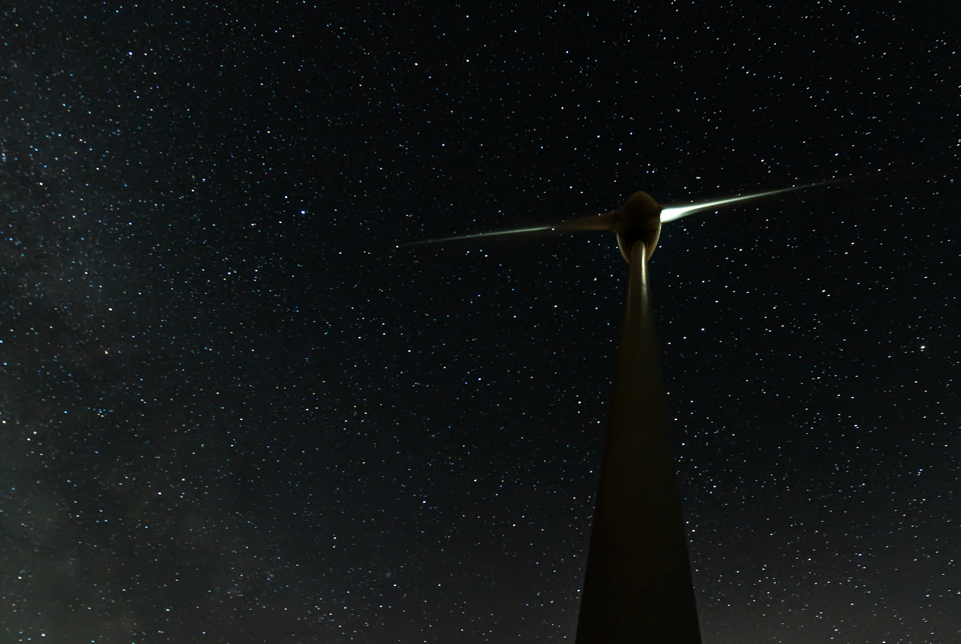 black and white light post under starry night