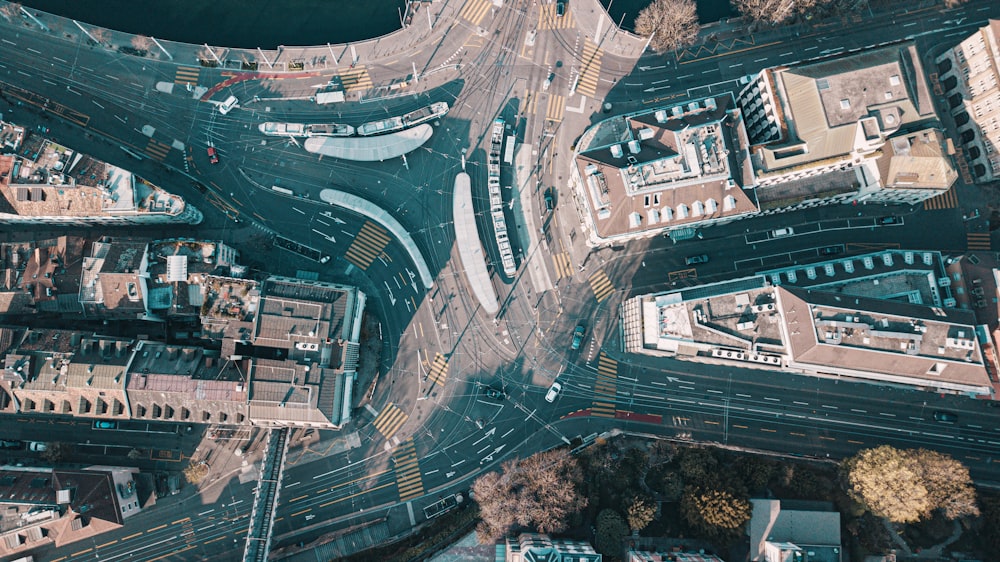 aerial view of city buildings during daytime