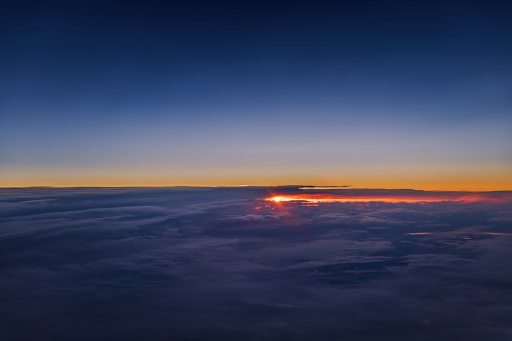 blue sky and white clouds during sunset