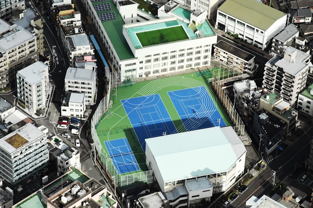 aerial view of city buildings during daytime