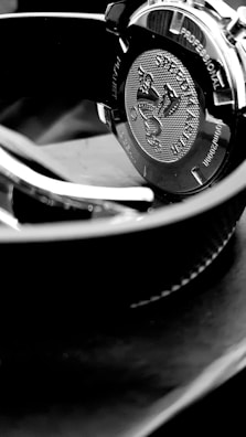 Detailed shot of the finely engraved watch case back with the limited edition number.