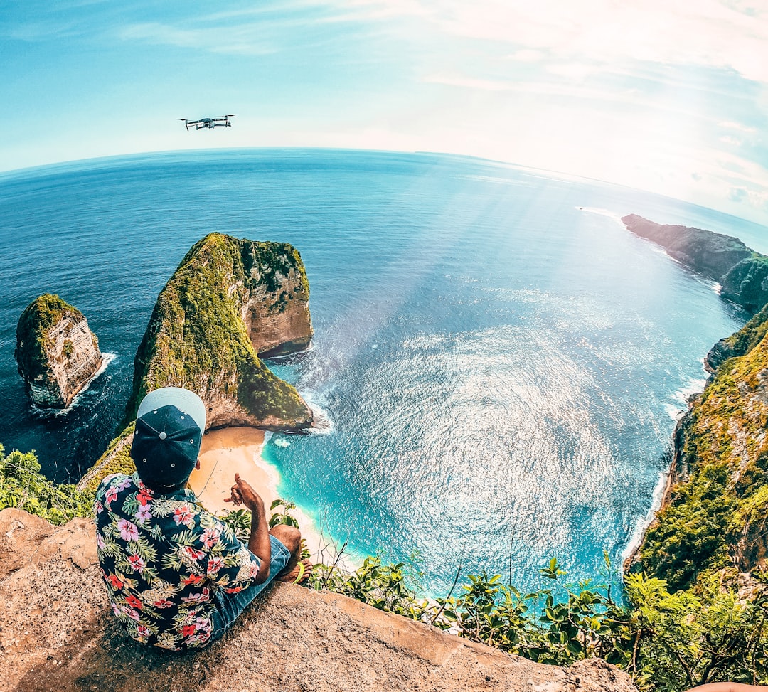 Ocean photo spot Kelingking Beach Uluwatu Temple