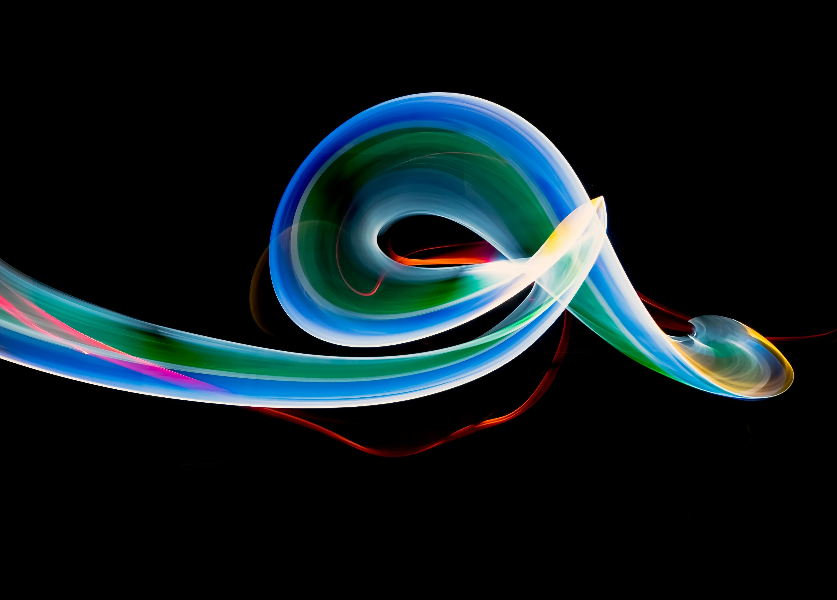 green blue and red light