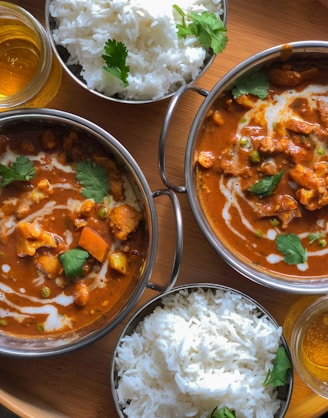 cooked food on stainless steel bowl