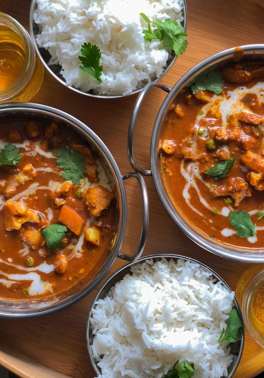 cooked food on stainless steel bowl