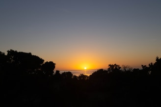 A scenic view of the Albemarle Sound at sunset.