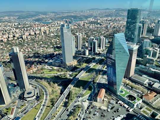 aerial view of city buildings during daytime in Istanbul Sapphire Turkey