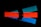 Three elastic resistance bands are laid out on a dark surface. The bands are rectangular and come in different colors: bright orange, teal, and blue. Each band has a black label in the center with branding or text.