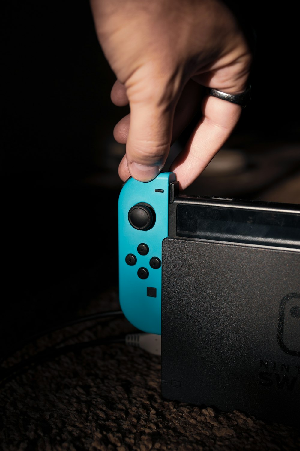 azul nintendo switch controlador de jogo