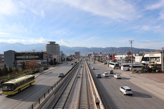 cars on road during daytime in Bursa Turkey