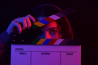 woman holding a clipboard