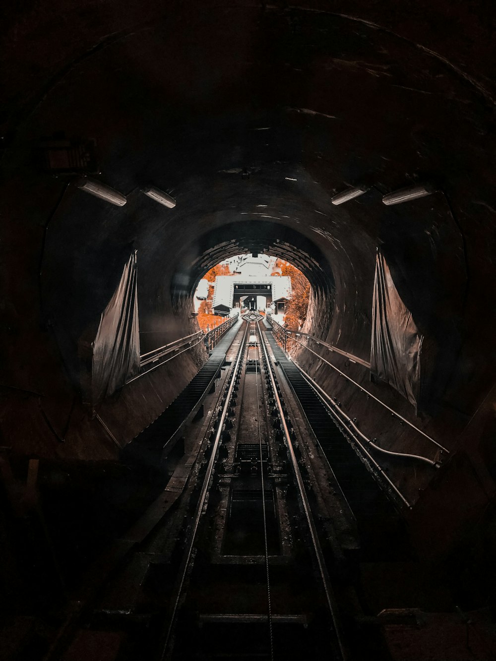 people walking on tunnel during daytime