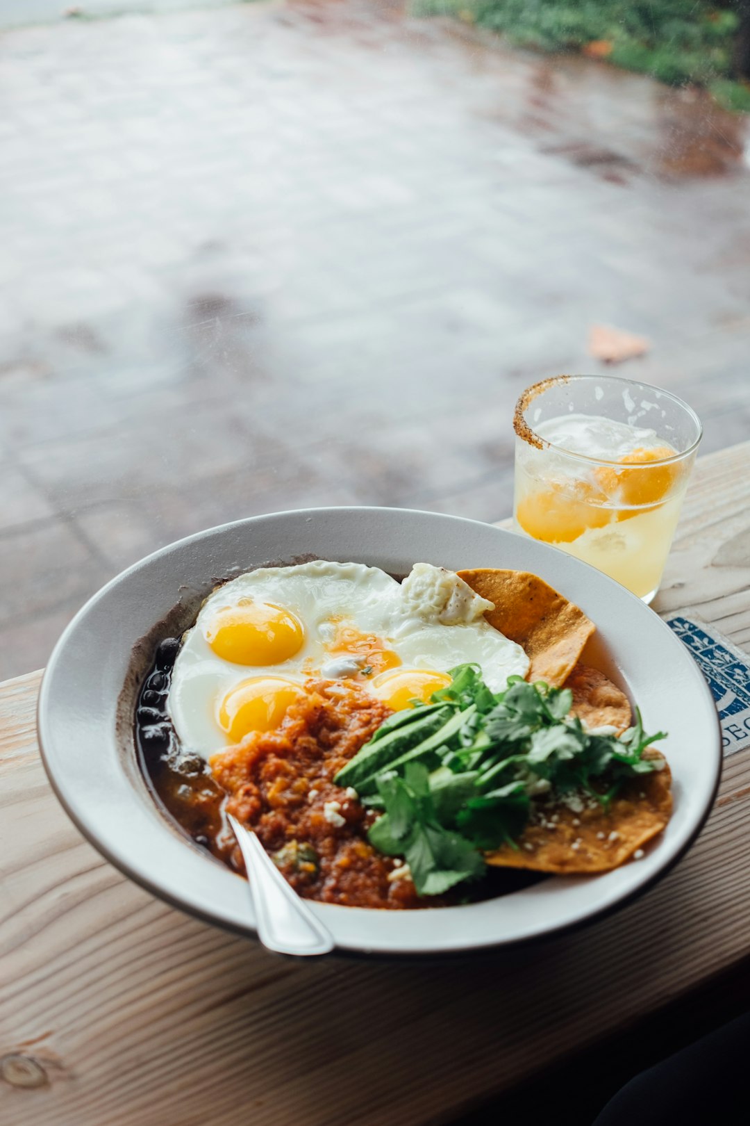 egg and vegetable dish on white ceramic plate