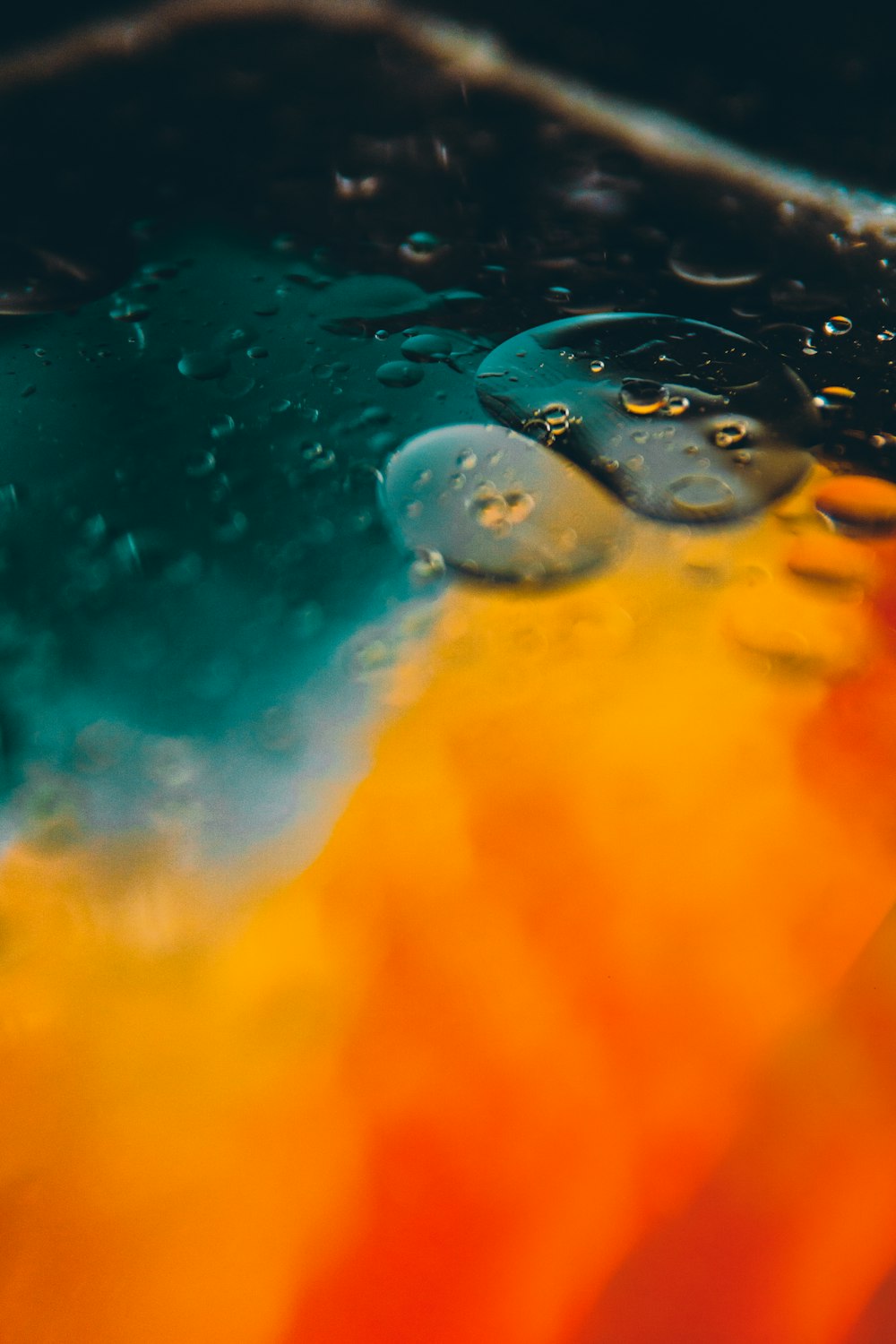 water droplets on glass panel